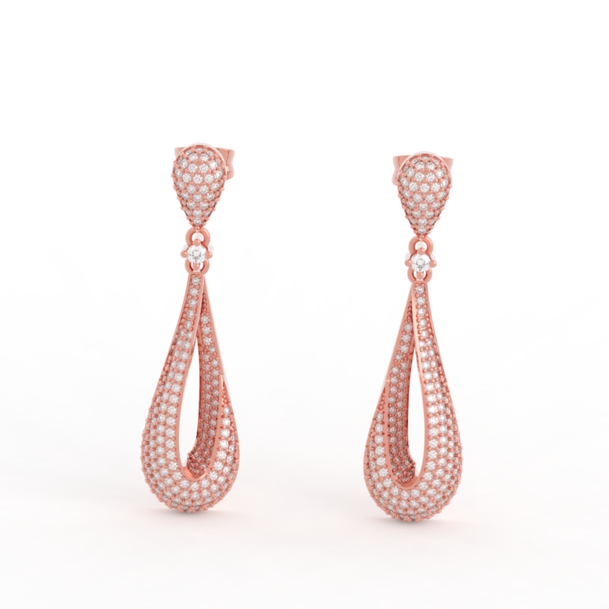 Boho-Chic Stylish Dewdrop Earrings For Women, Hallmarked 925 Sterling Silver